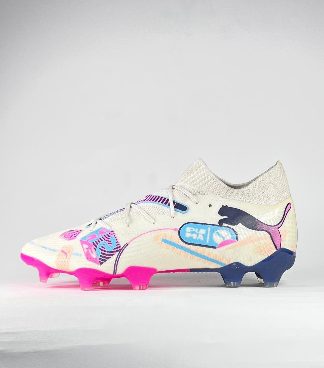 Puma Future 7 - White, Navy, and Pink
