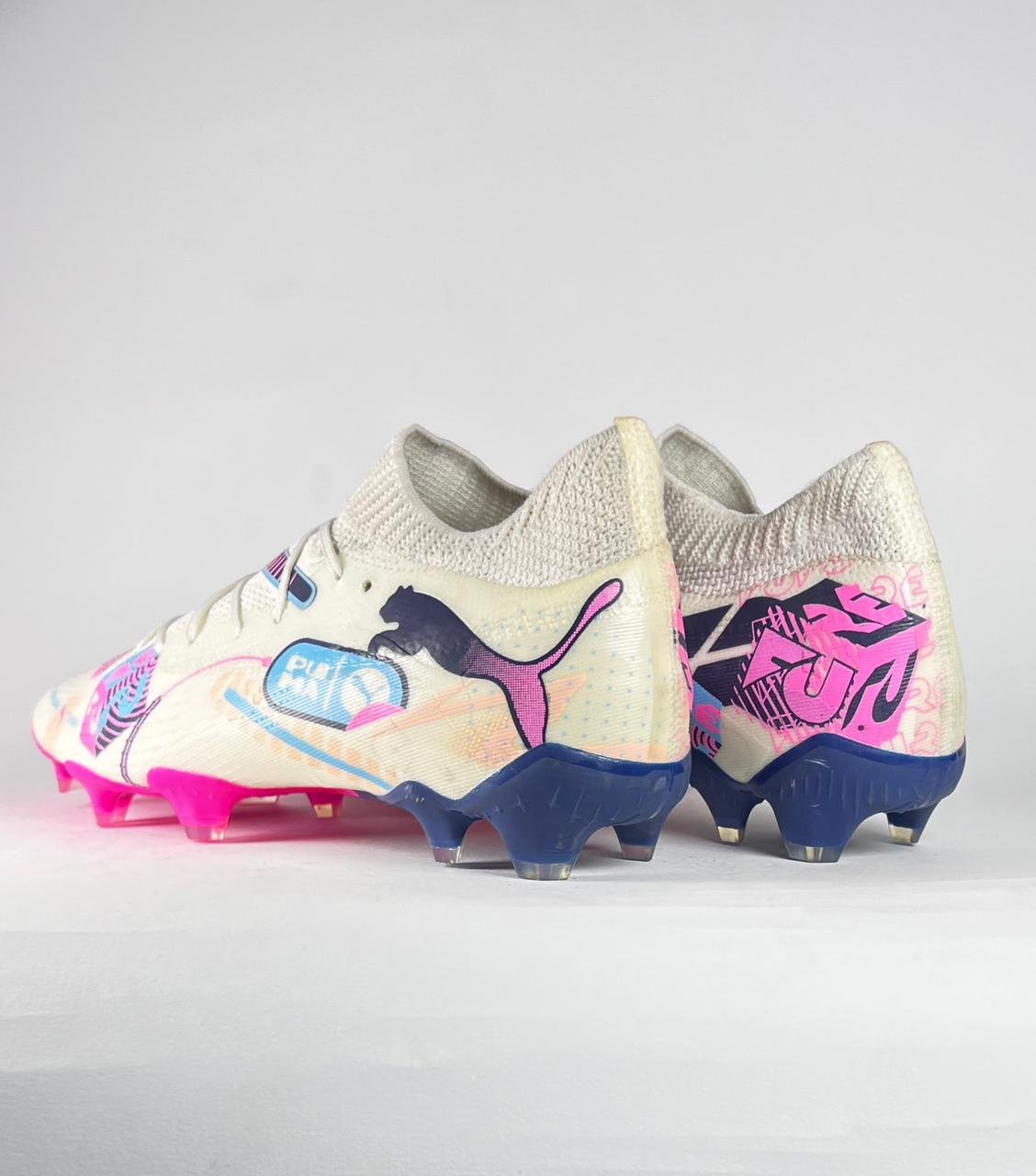 Puma Future 7 - White, Navy, and Pink